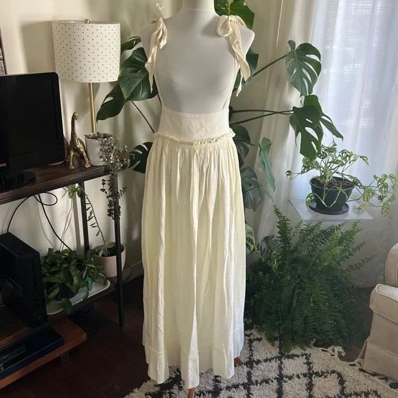 Free People Boho Suspender Jumper Overall Skirt/ Dress S - Picture 3 of 16